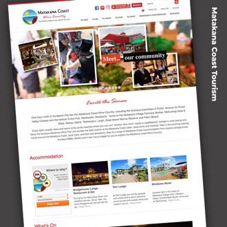 Matakana Coast Tourism - On.Works Web Design Project 