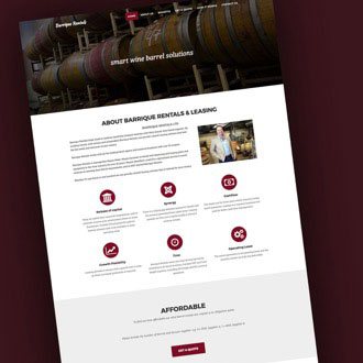 Barrique Rentals - On.Works Web Design Project 