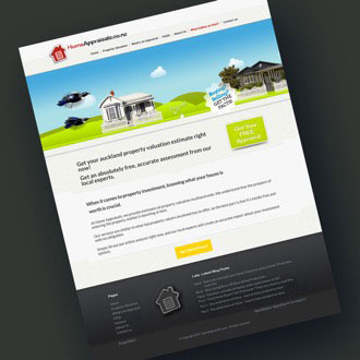Home Appraisals - On.Works Web Design Project 