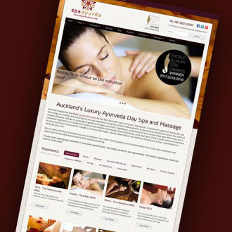 Spa Ayurda - On.Works Web Design Project 